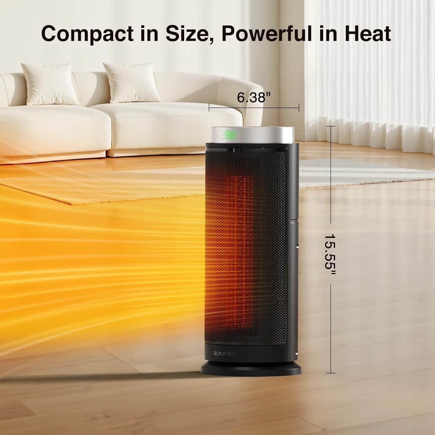 ZAFRO Tower Electric Space Heater with Thermostat