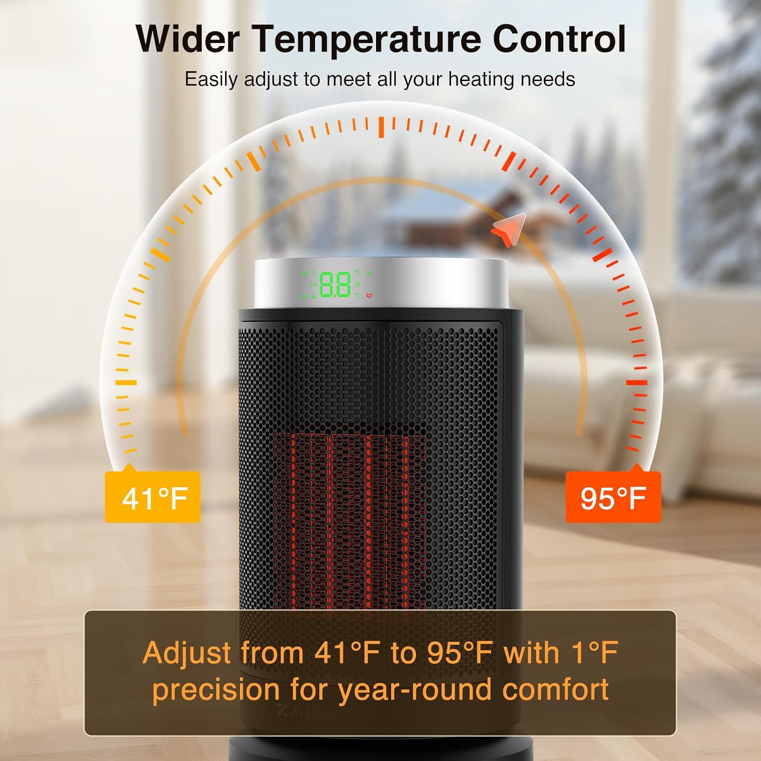 ZAFRO Tower Electric Space Heater with Thermostat