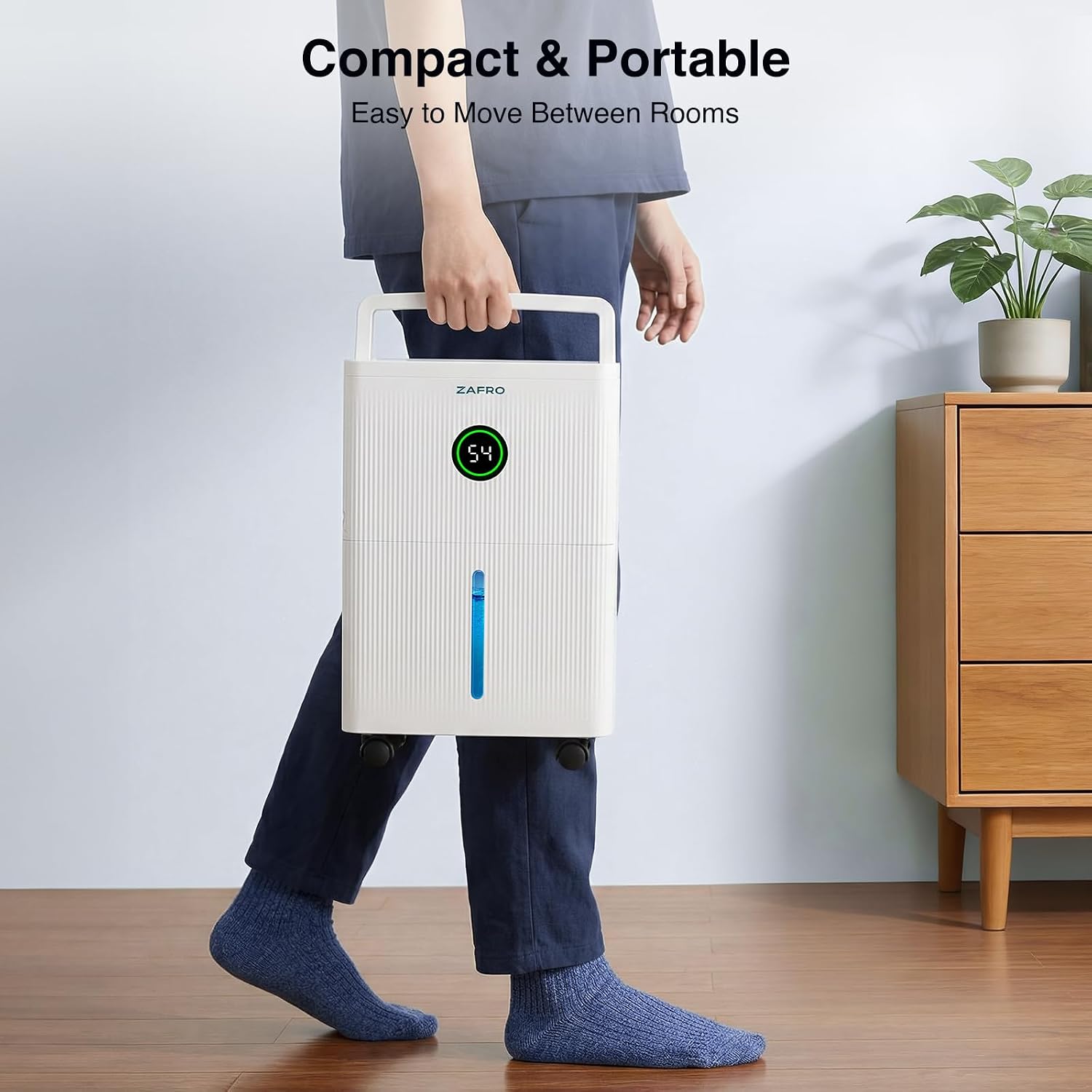 ZAFRO 21 Pints Dehumidifier for Home & Basement, Covers Up to 1,600 sq. ft.