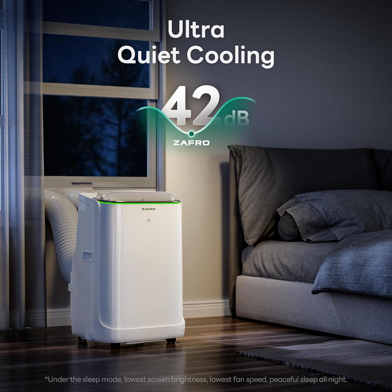 ZAFRO 12,000 BTU Quiet Portable Air Conditioner