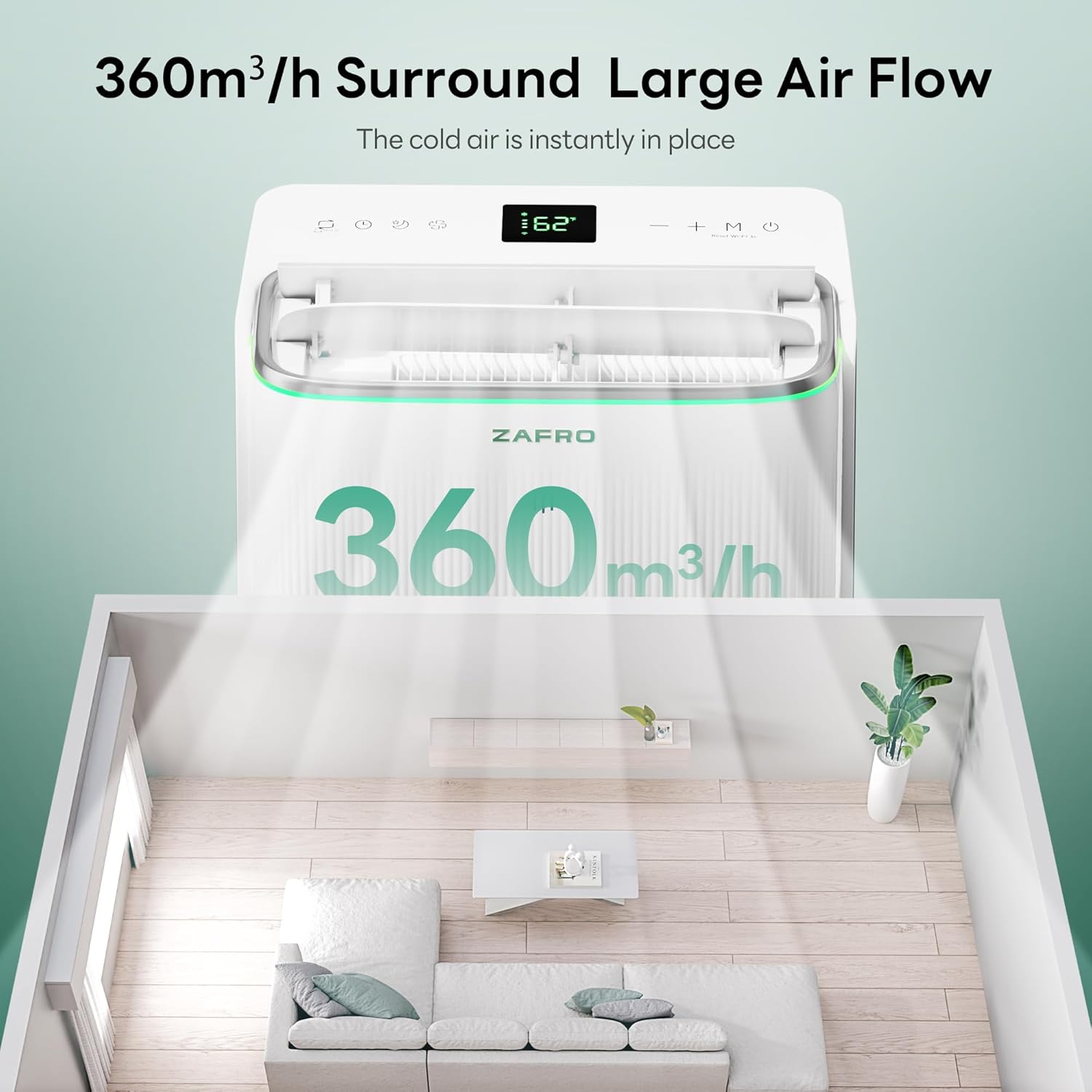 ZAFRO 12,000 BTU Cooling Portable Air Conditioner