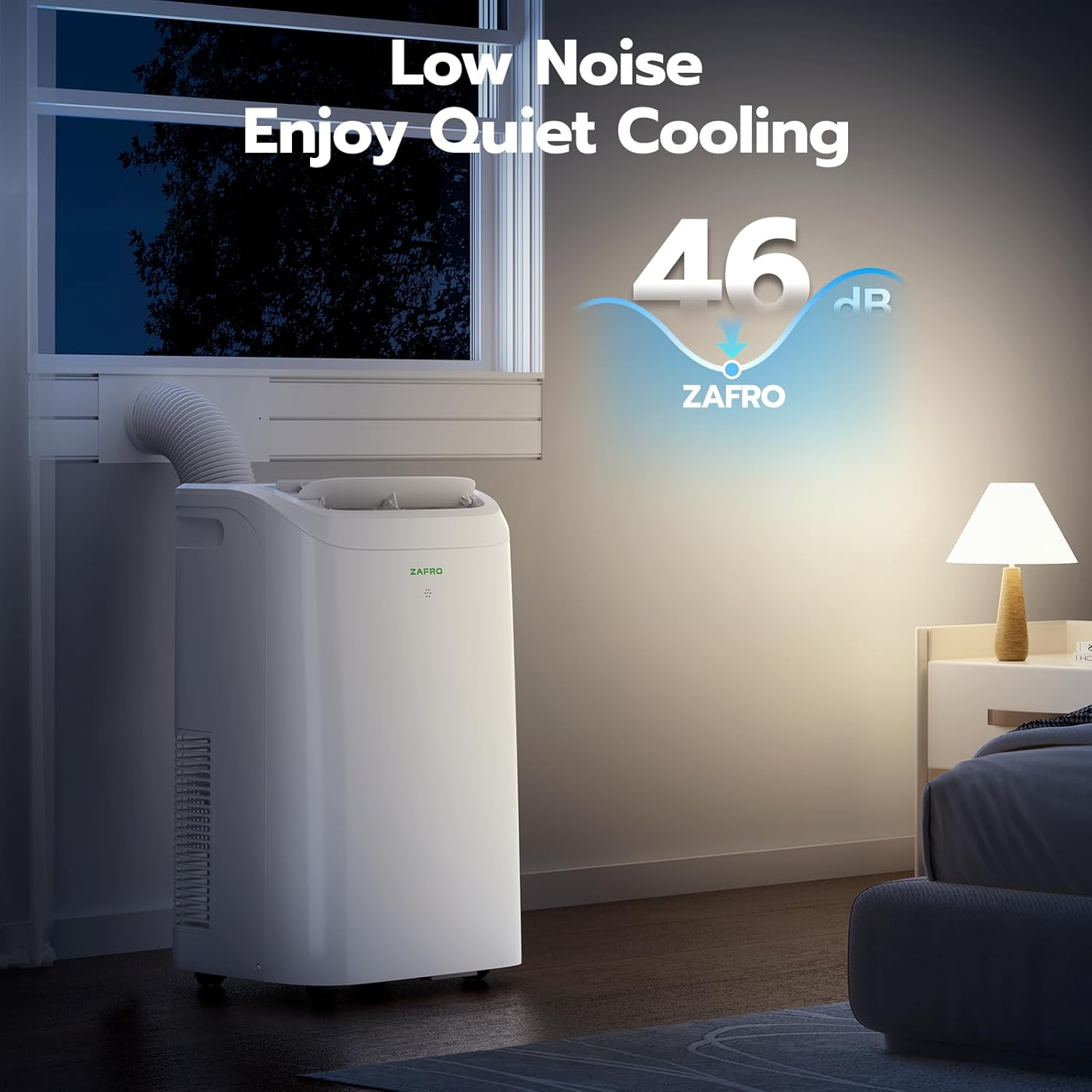 ZAFRO 12,000 BTU Quiet Portable Air Conditioner