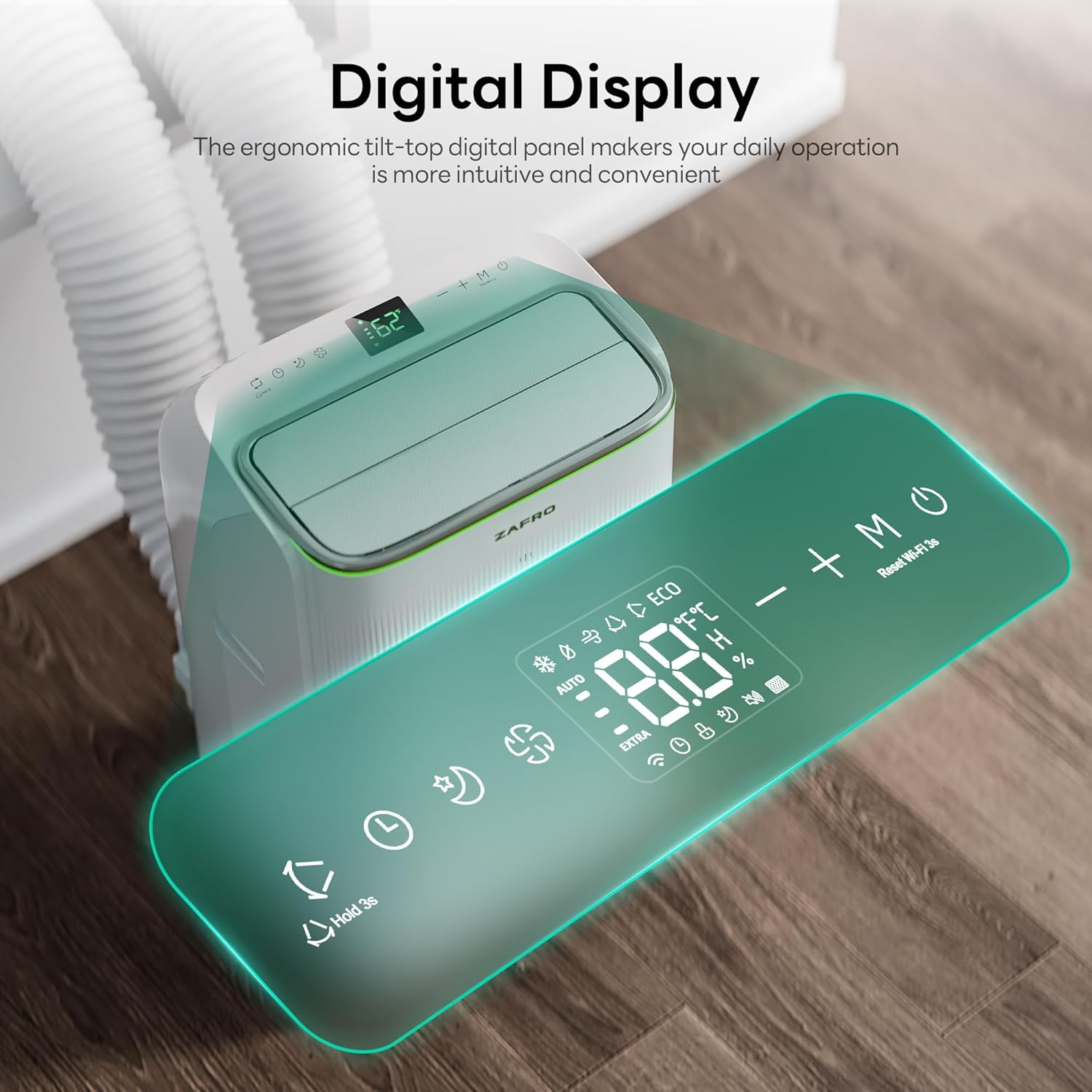 ZAFRO 14,000 BTU Digital Portable Air Conditioner