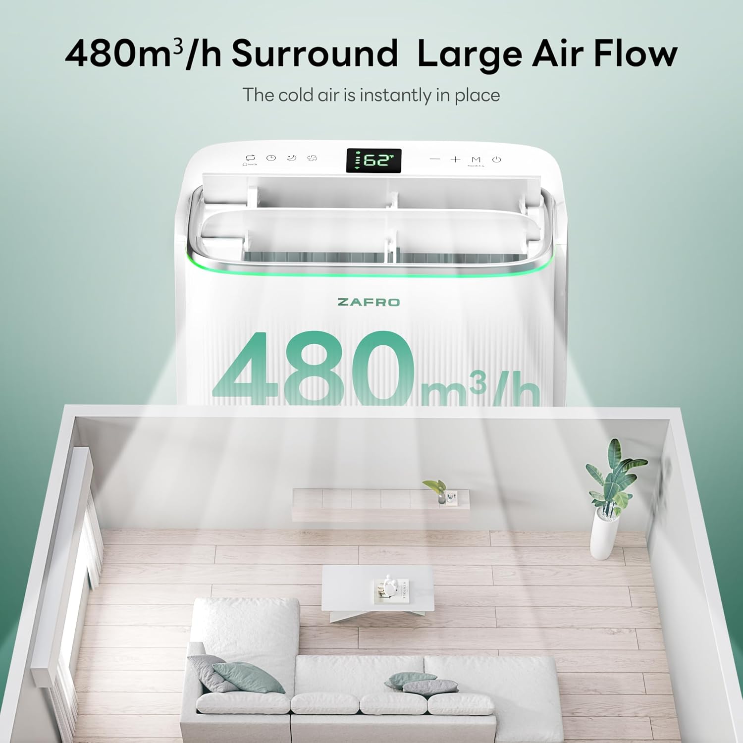 ZAFRO 14,000 BTU Cooling Portable Air Conditioner