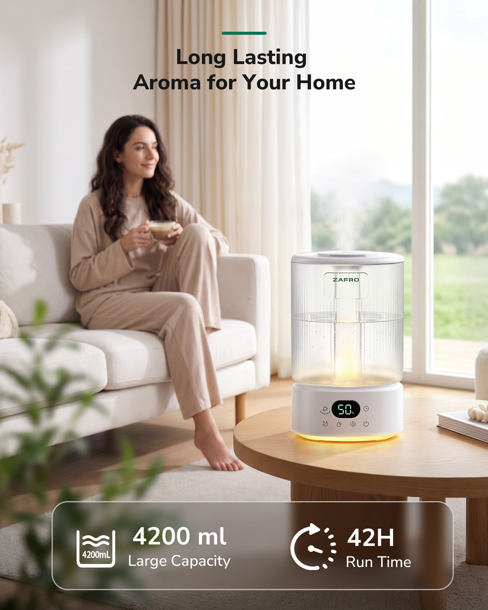 ZAFRO 4.2L Cool Mist Smart Humidifier